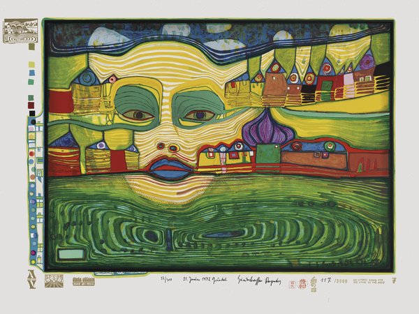 Eine Bild des Males Friedensreich Hundertwasser