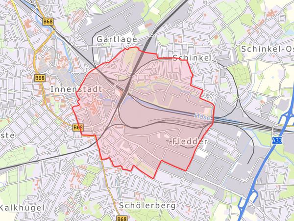 Evakuierungsgebiet für Sonntag, 6. April